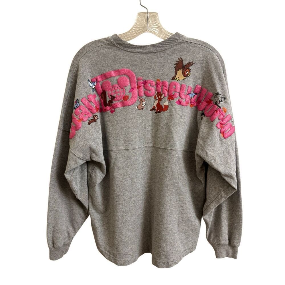 Walt Disney World Critters Woodland Friends Birds Spirit Jersey Gray Size XS